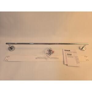 Kohler 27287-CP Elate 24 Towel Bar Polished Chrome Wall Mounted Bathroom